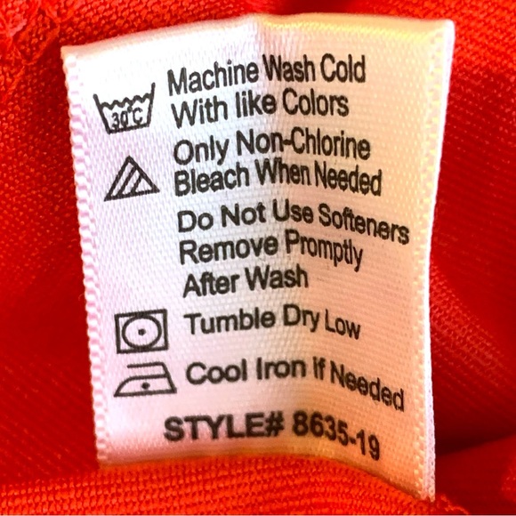 BOLLE’ ORANGE RUFFLE TENNIS, PICKLEBALL, GOLF SKORT. WOMEN’S SIZE MEDIUM - Picture 5 of 5